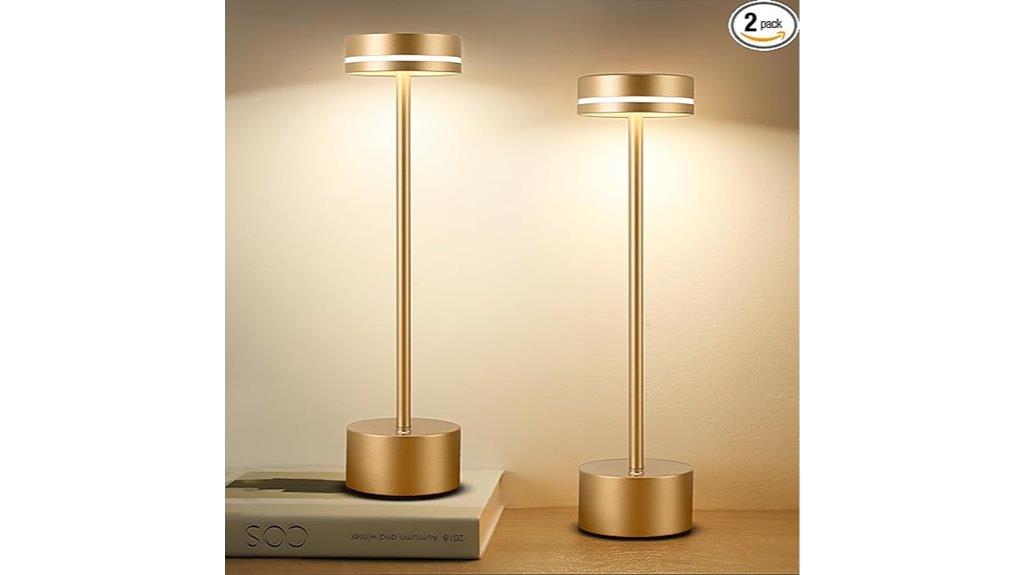 rechargeable cordless touch lamps