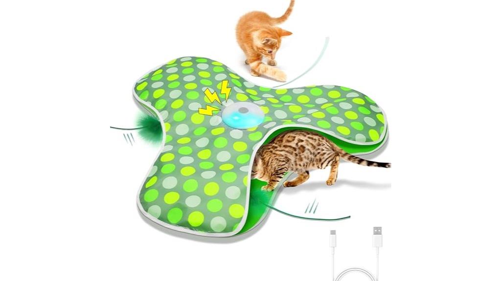 rechargeable moving feather toy