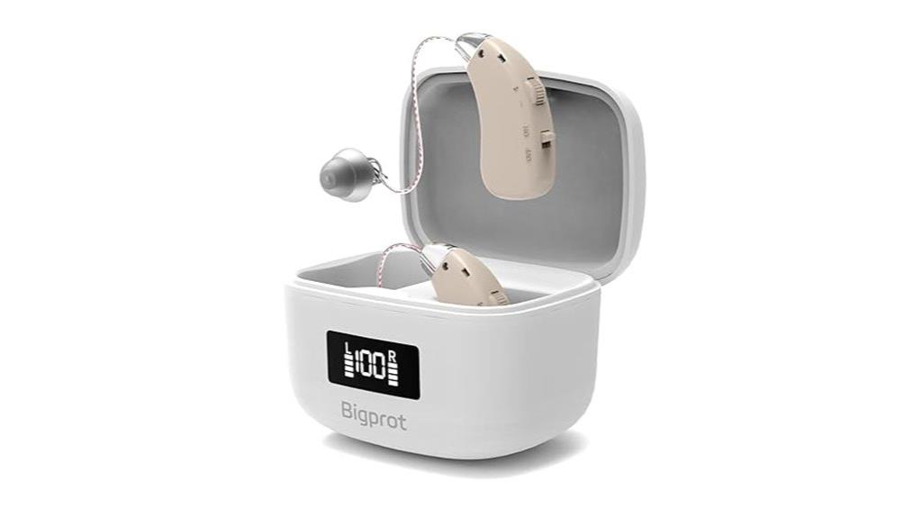 rechargeable noise canceling hearing aids