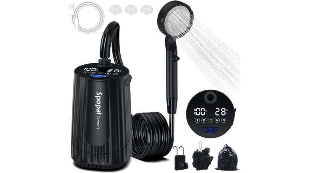 rechargeable portable shower