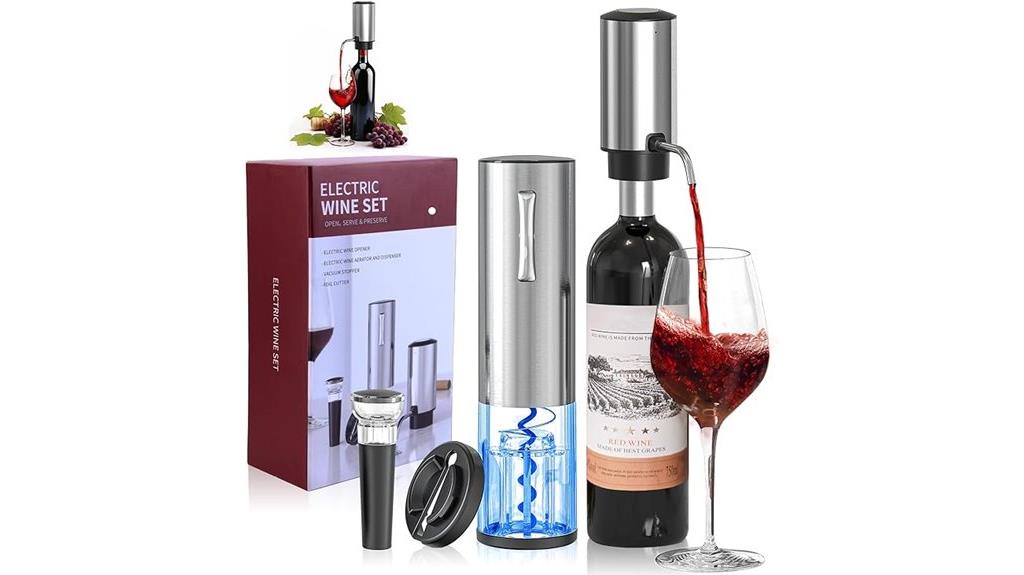 rechargeable wine opener set