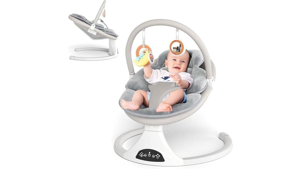remote controlled infant swing