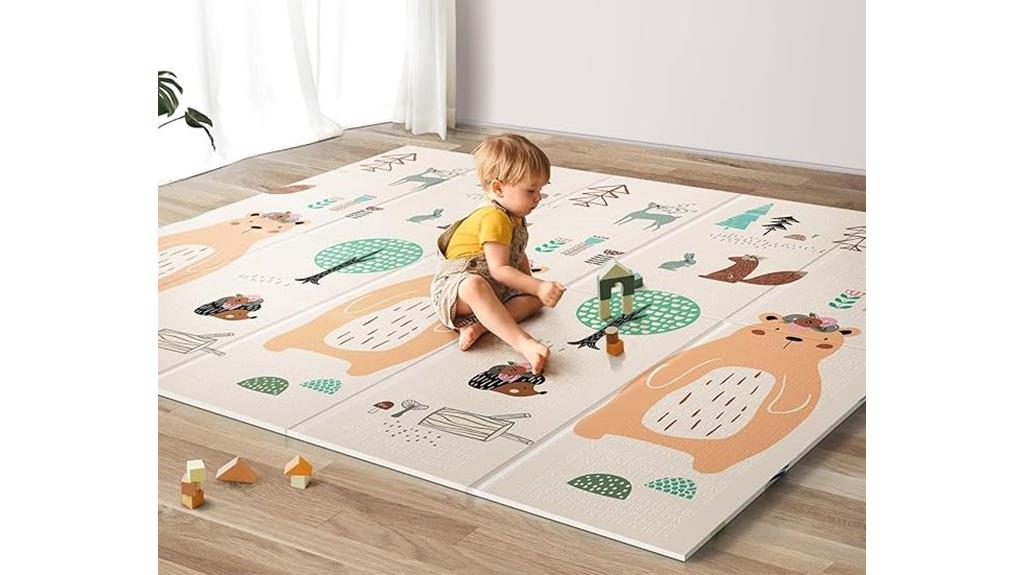 reversible baby play mat
