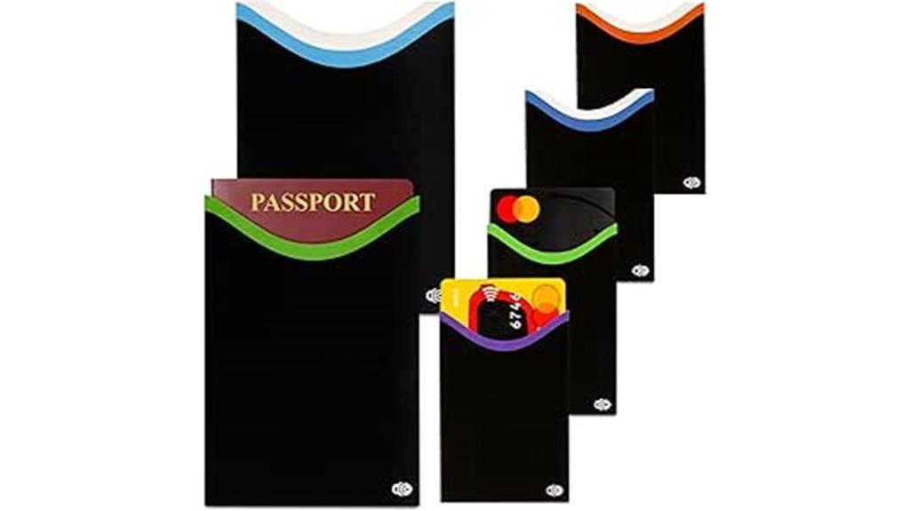 rfid blocking card sleeves