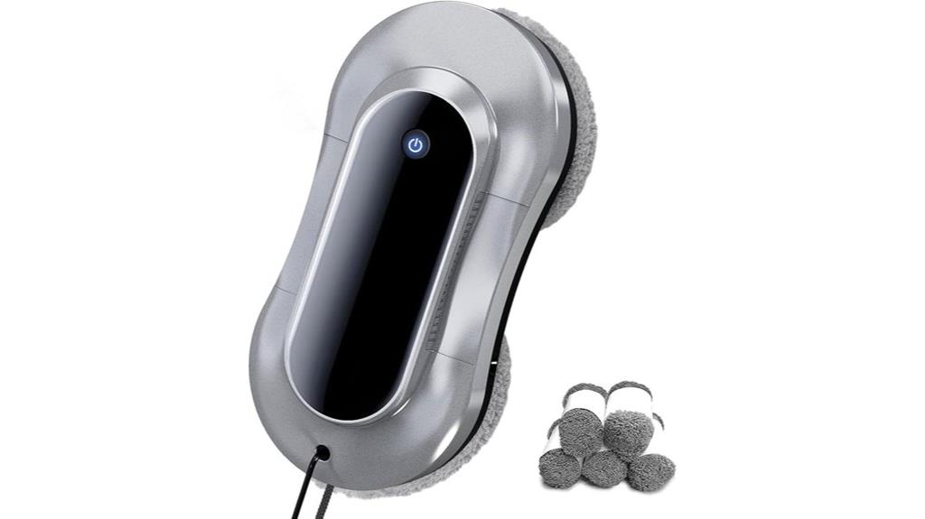 robotic window cleaner with dual spray