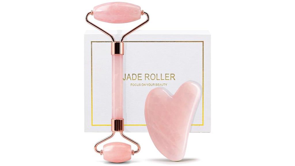 rose quartz face set