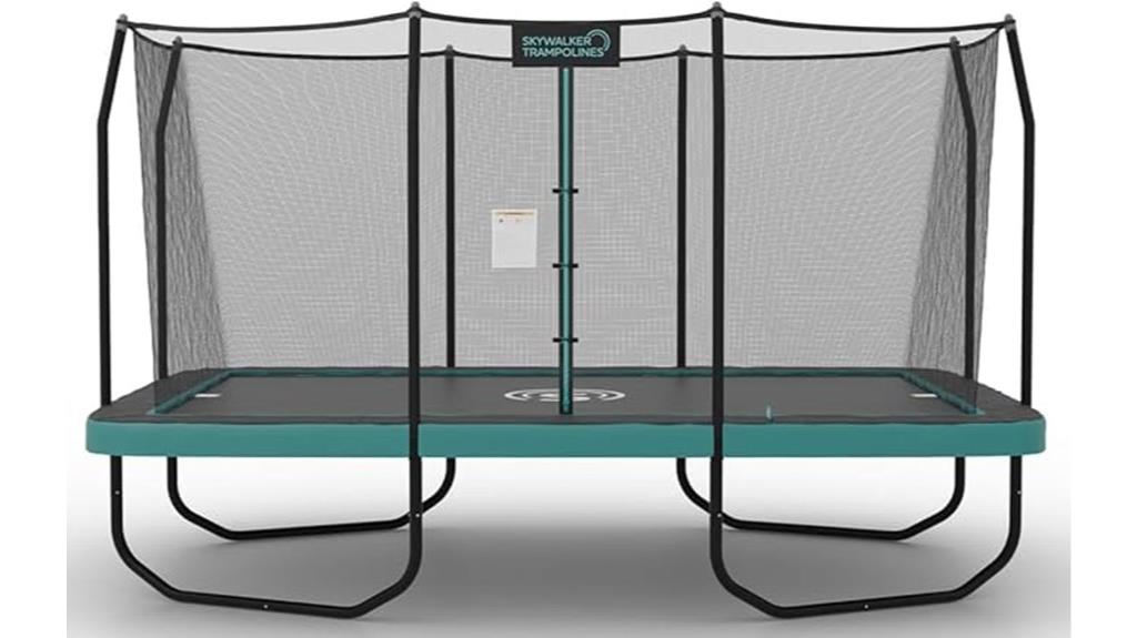 round and rectangle trampolines
