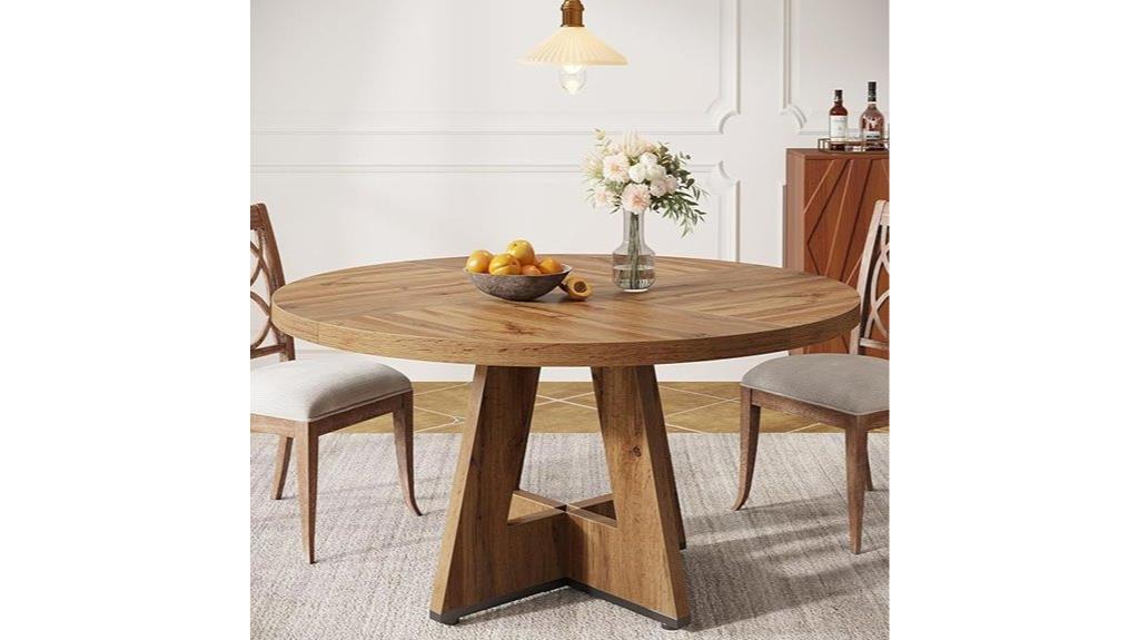 round farmhouse dining table