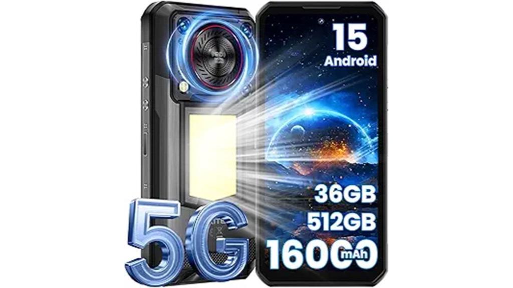 rugged 5g smartphone storage
