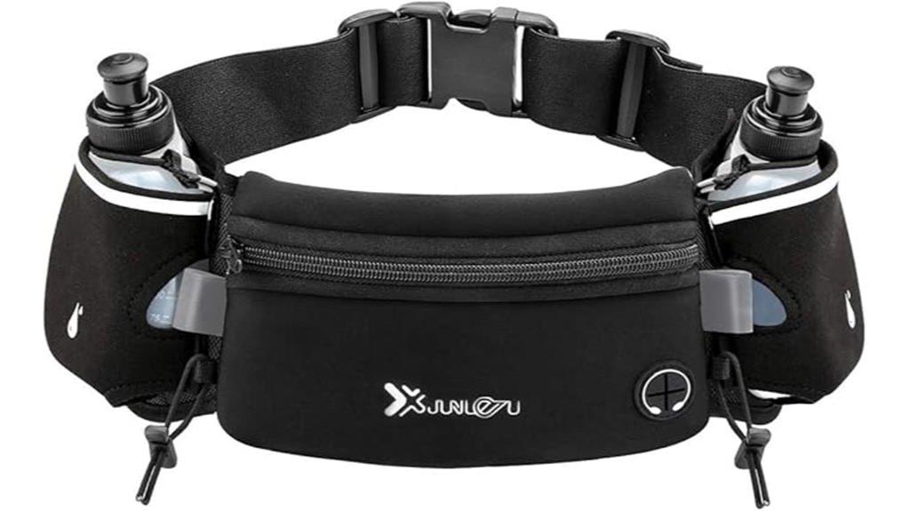 running belt with bottles