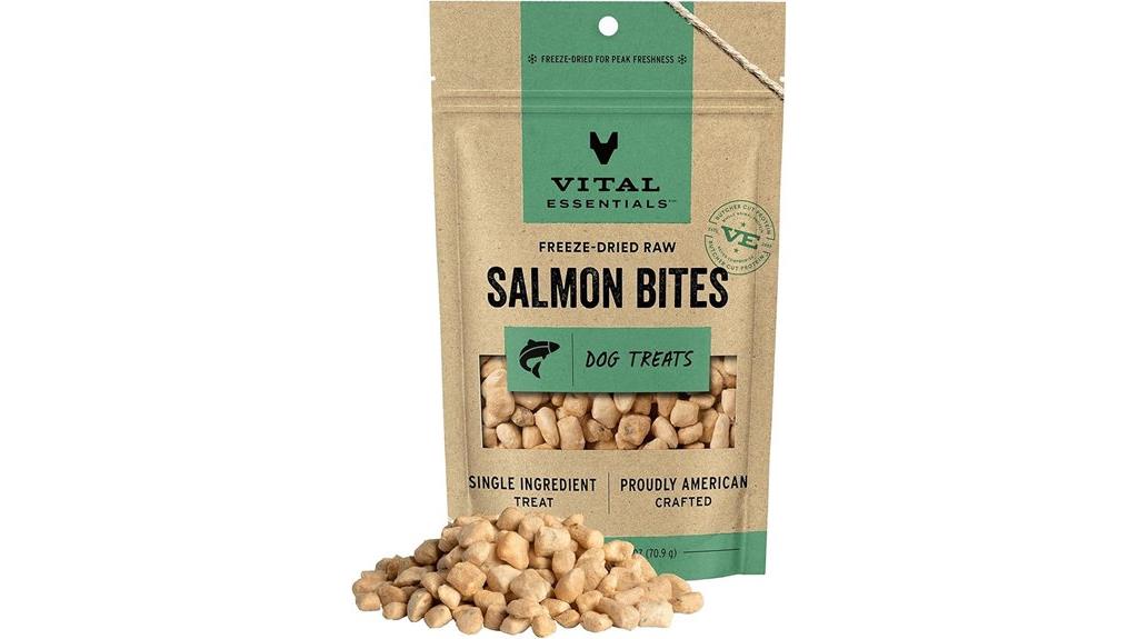 salmon bites dog treats