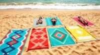 sand resistant beach towel