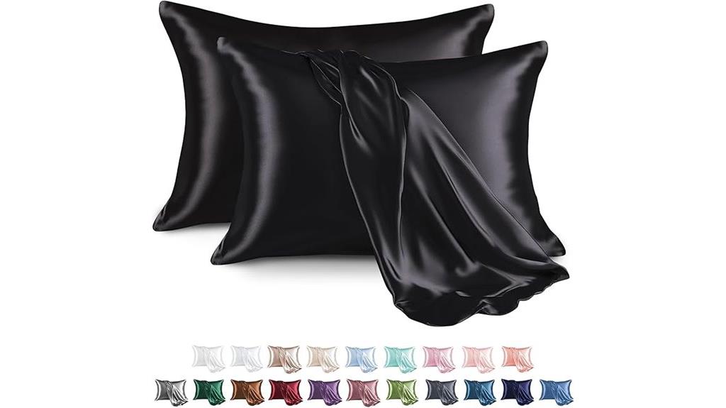satin pillowcase set