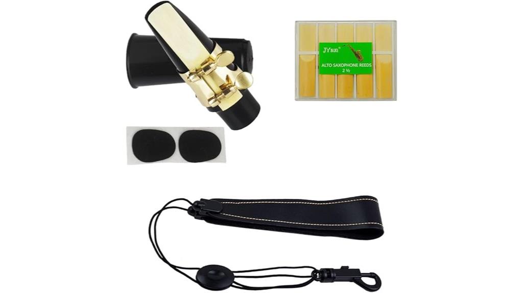 saxophone mouthpiece and reeds