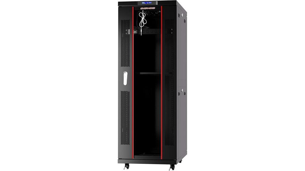 secure server rack cabinet