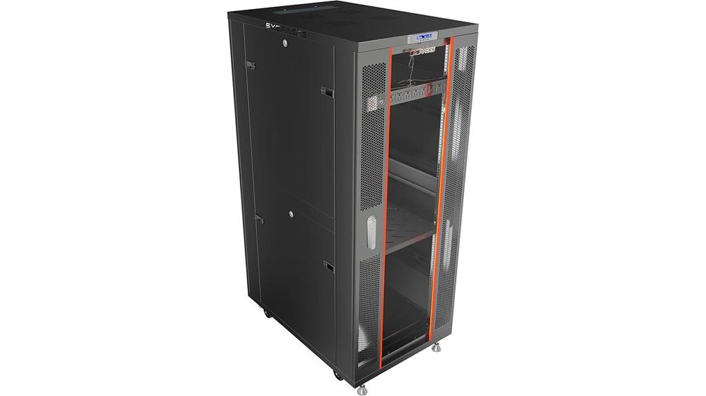 secure server rack cabinet