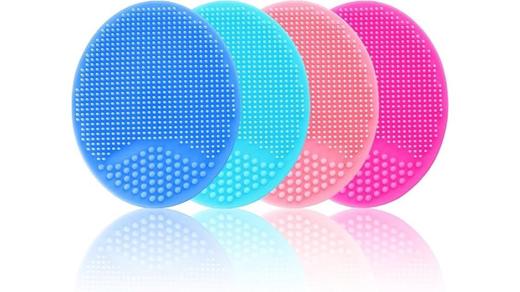 set of four silicone brushes