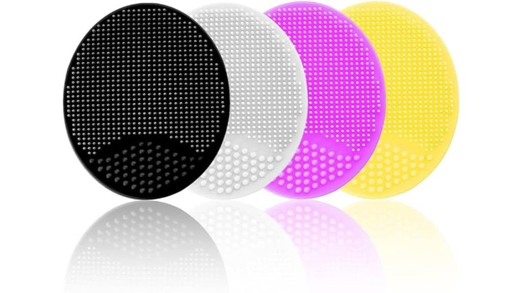 set of four silicone brushes