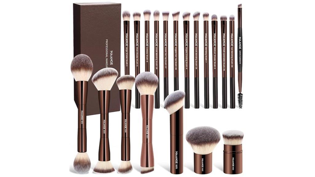 set of twenty brushes