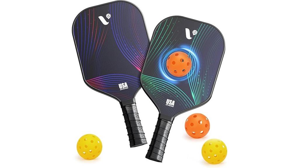 set of usapa pickleball paddles