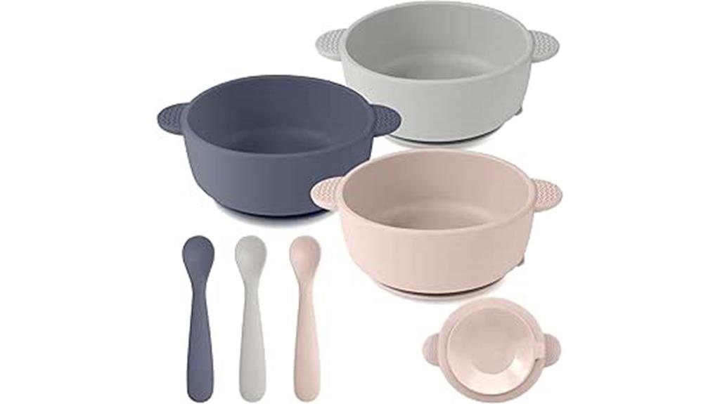 silicone baby feeding set