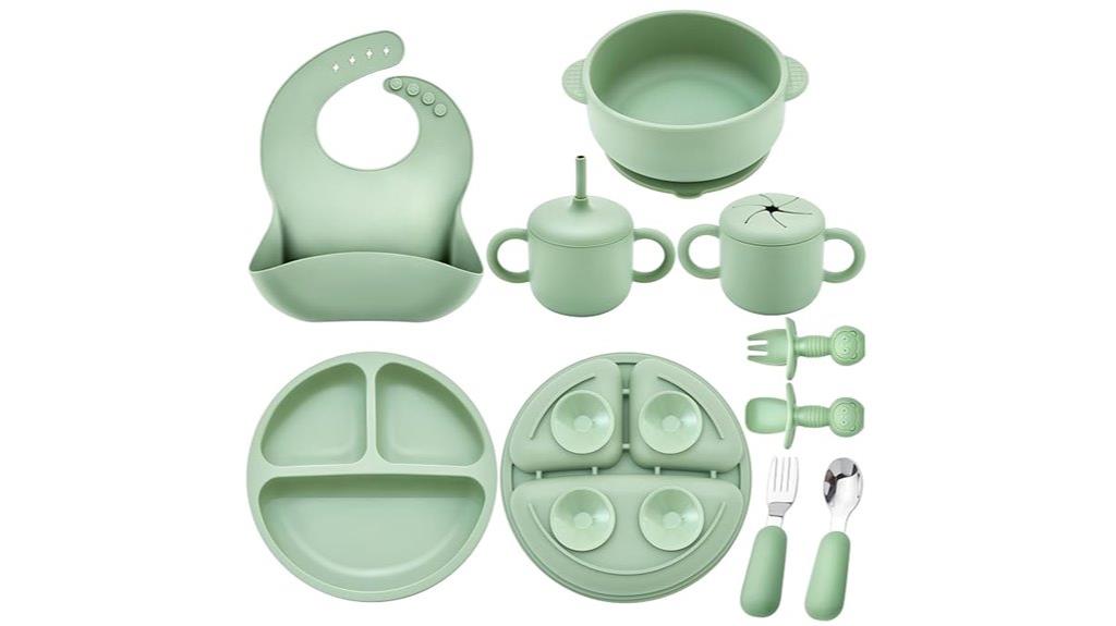 silicone baby feeding set