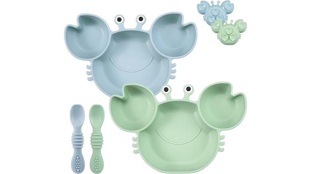 silicone baby suction plates