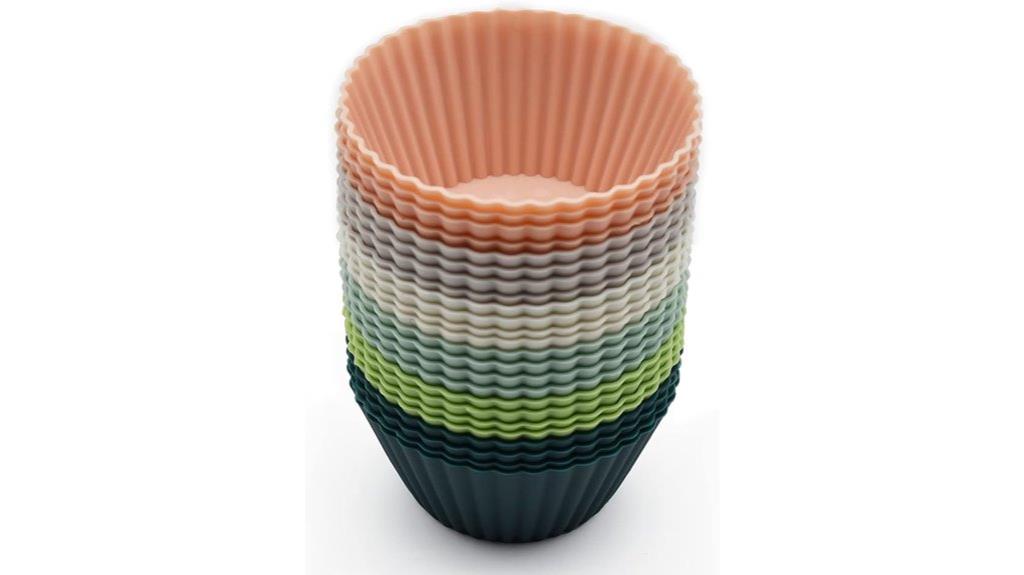 silicone cupcake baking cups
