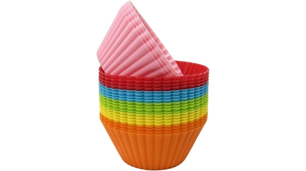 silicone cupcake baking cups