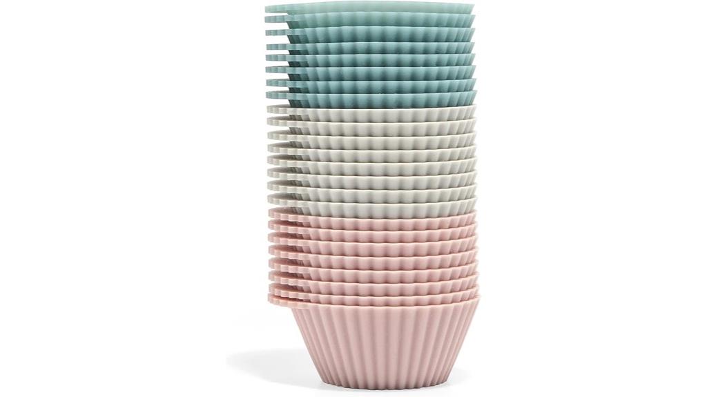 silicone cupcake baking molds