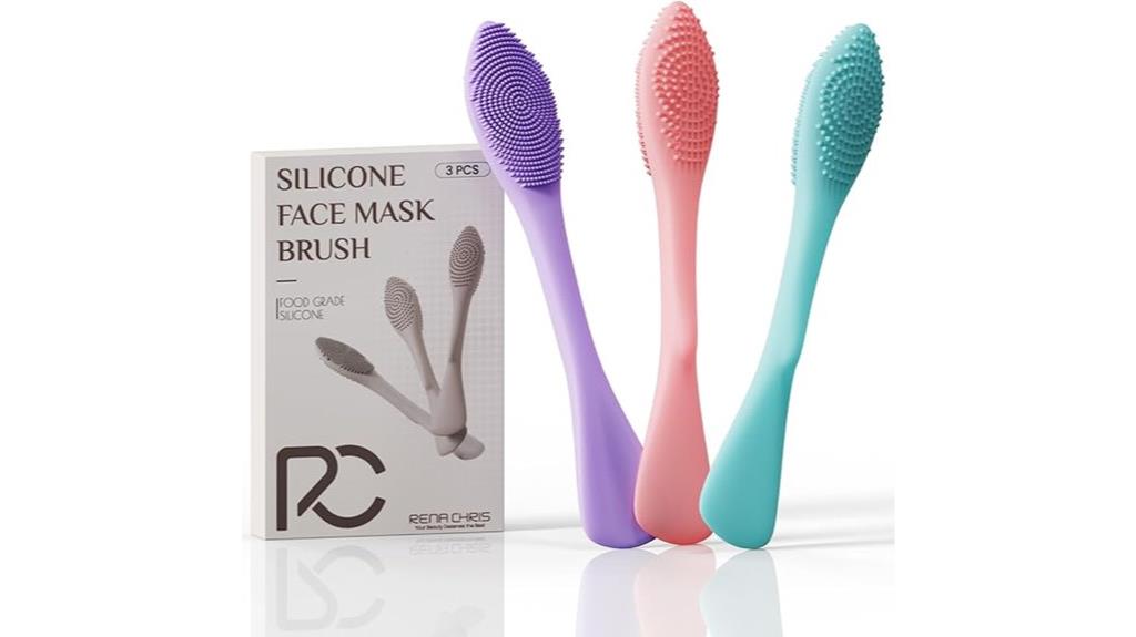 silicone face scrubber set