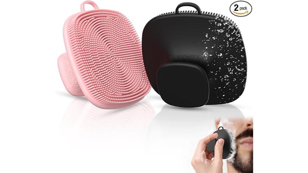 silicone facial brush set