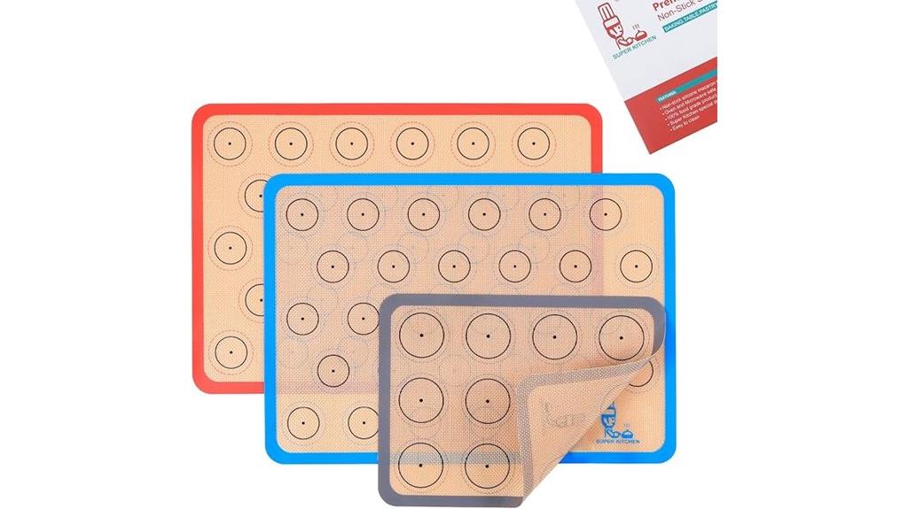 silicone macaron baking mats