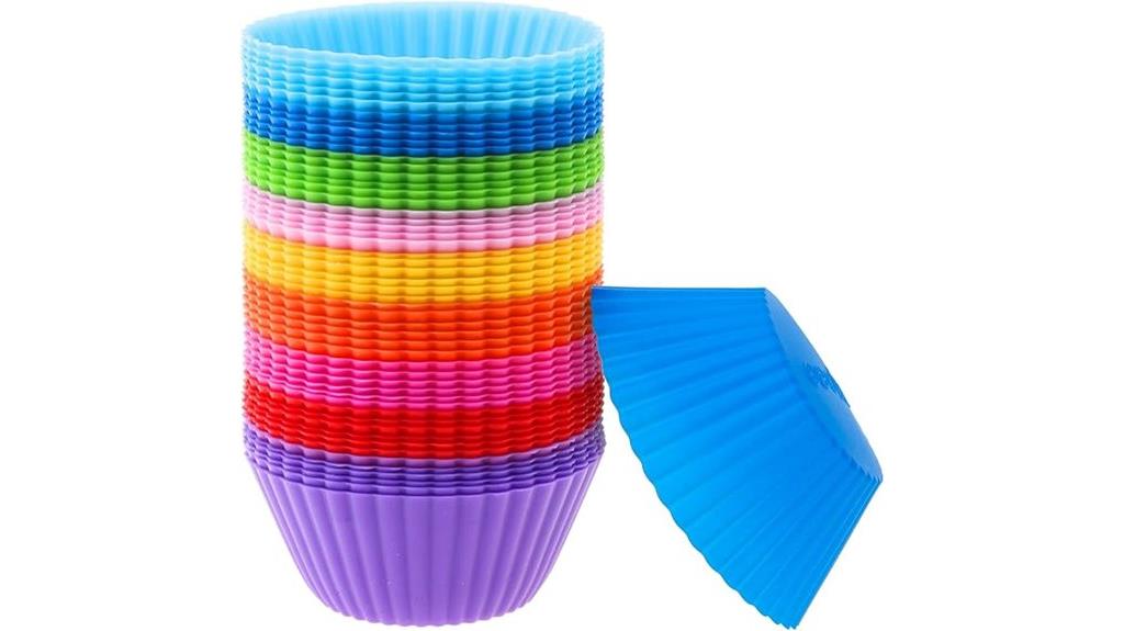 silicone muffin cup set