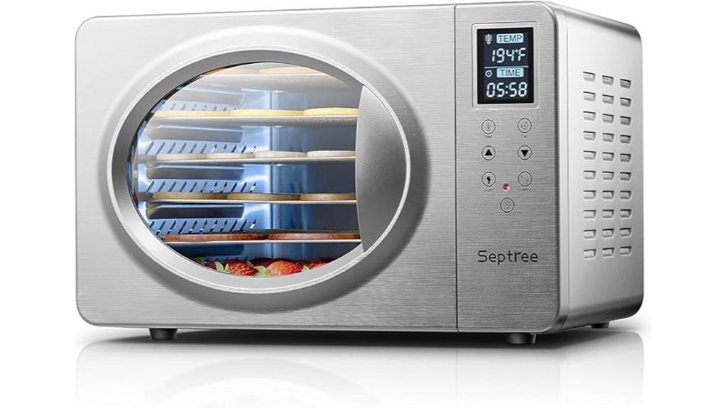 silver stainless steel dehydrator