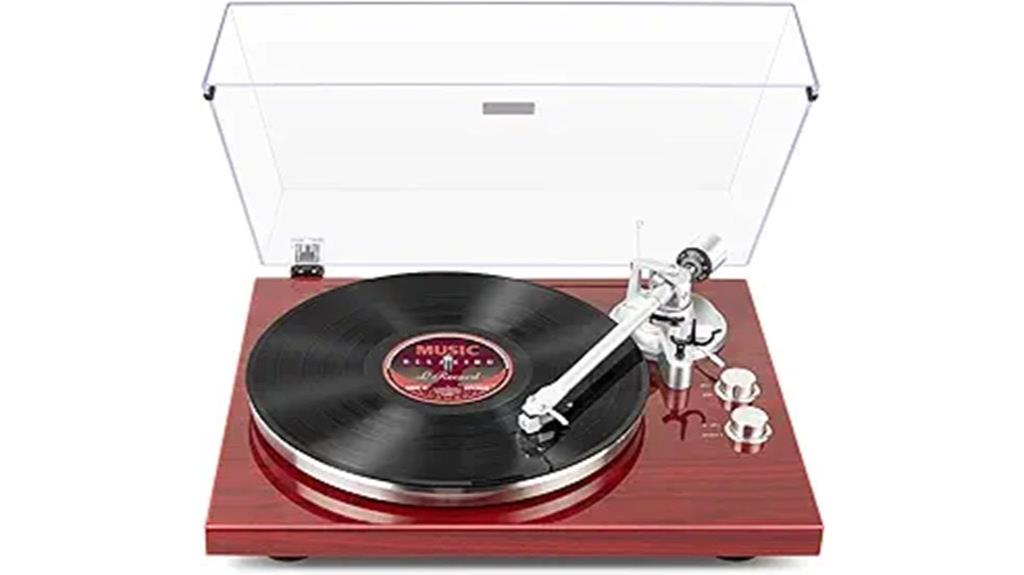 single belt drive turntable