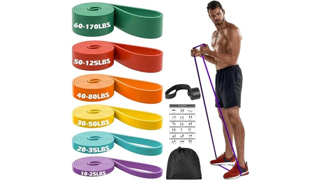 six level resistance bands