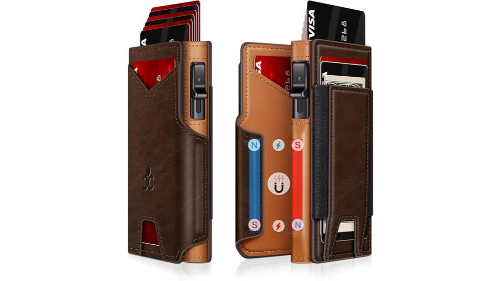 slim rfid metal wallet