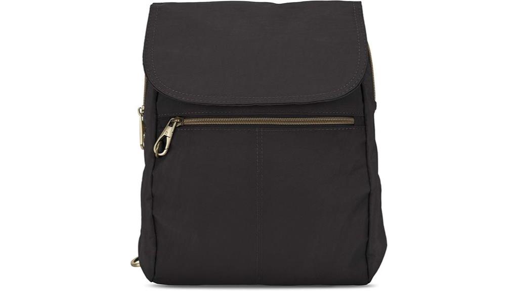 slim secure travel backpack