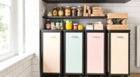 slim stylish pantry carts