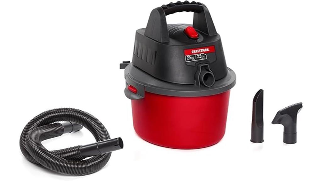 small capacity wet dry vac