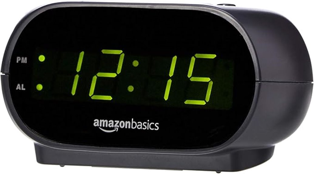 small digital oval clock