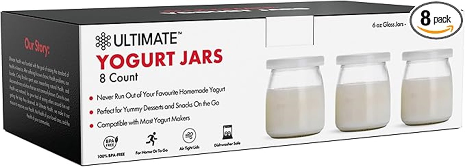 small glass yogurt jars