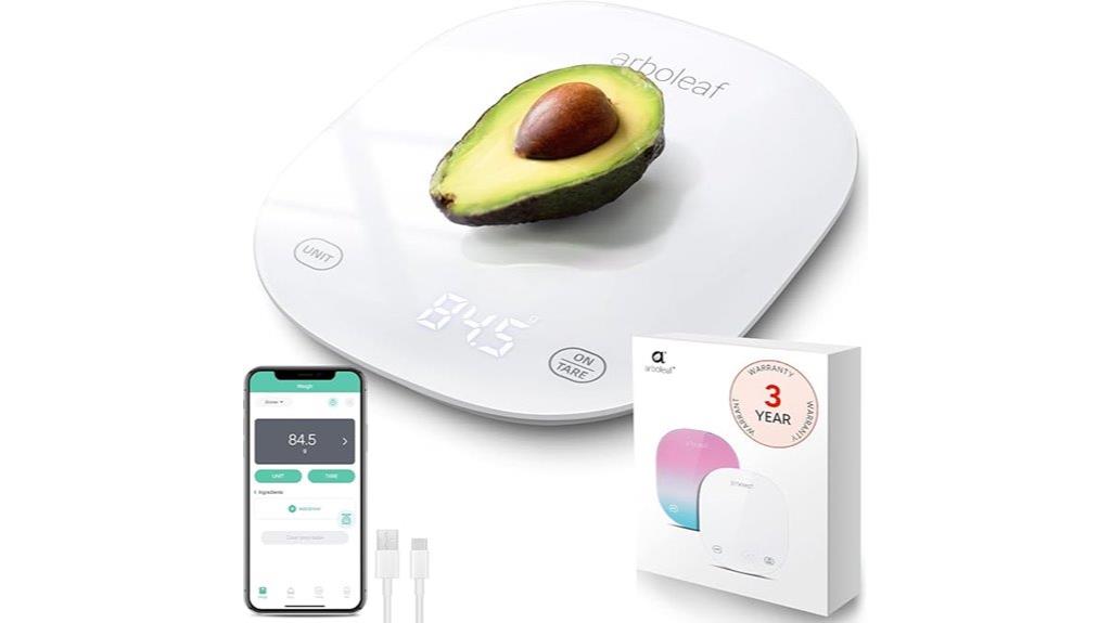 smart kitchen scale with nutritional calculator