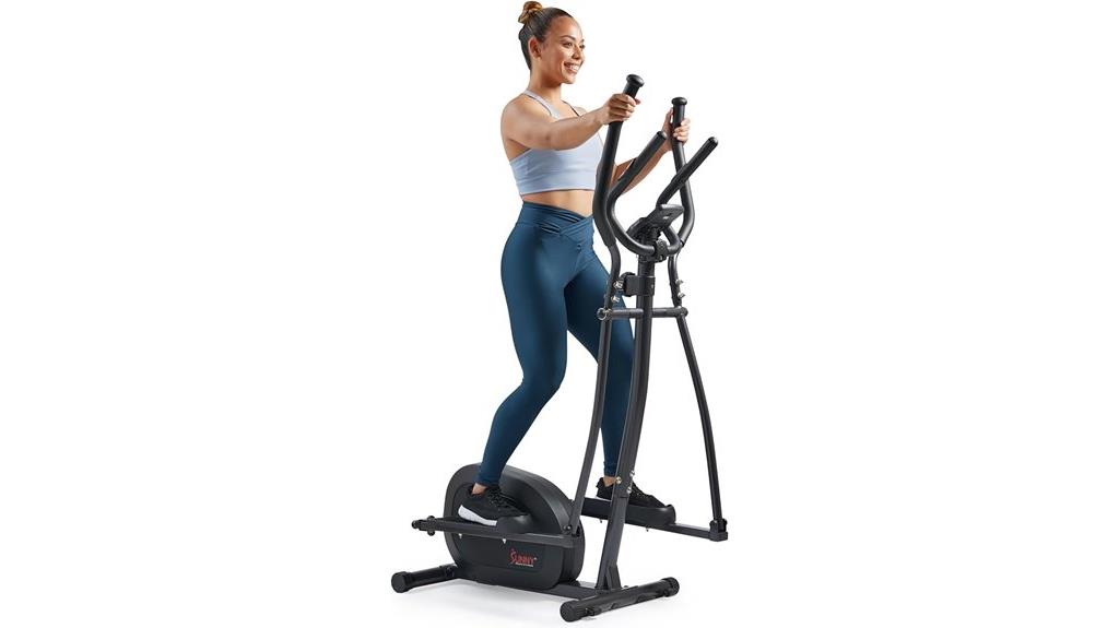 smart upright elliptical with sensor