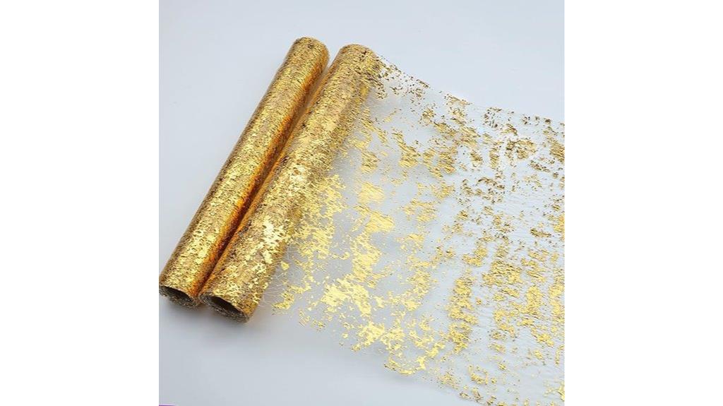 snow kingdom gold sequin runner