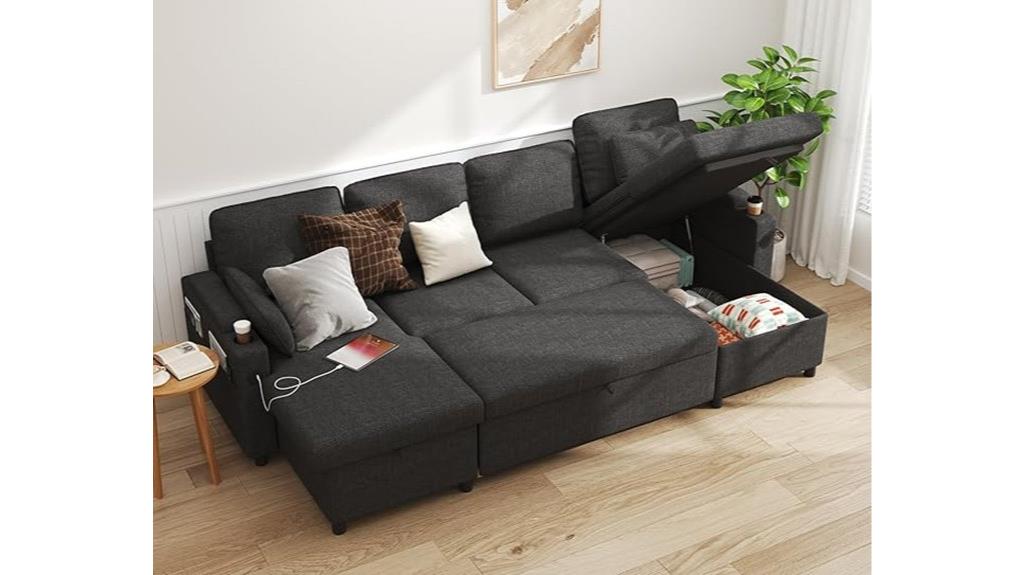 sofa bed with storage