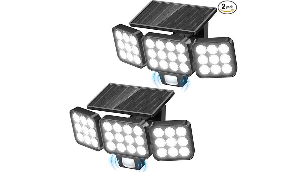 solar flood light set