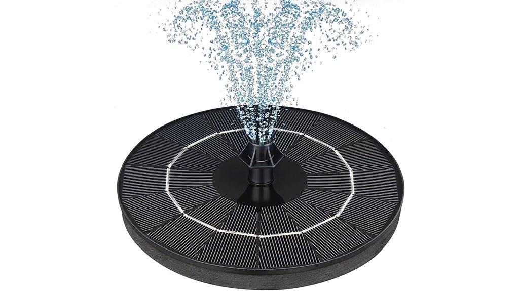 solar fountain with nozzles