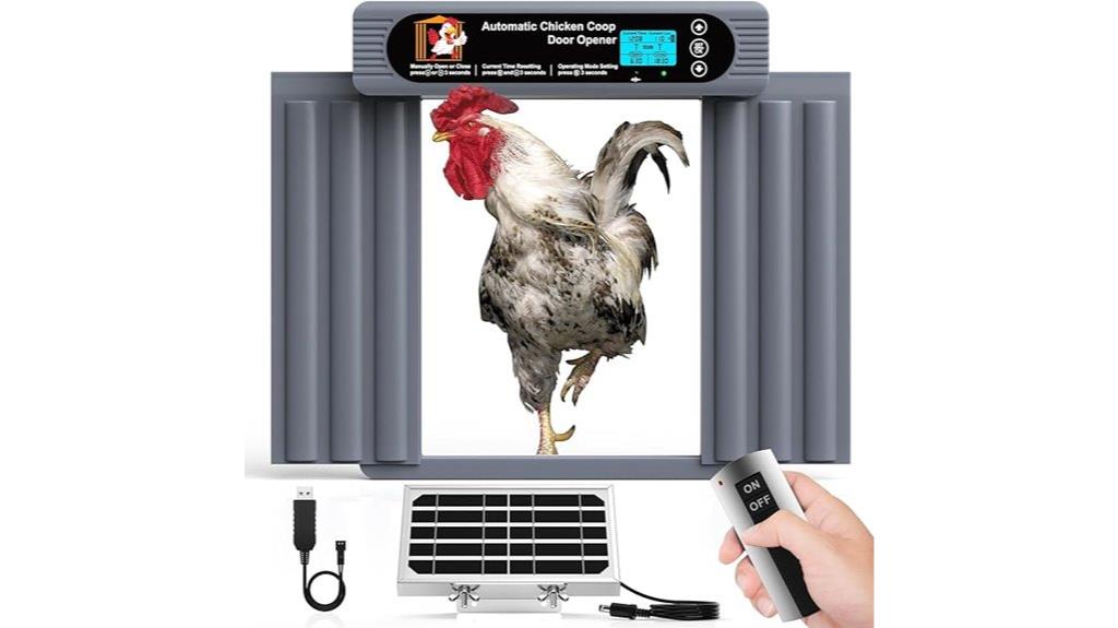 solar powered automatic chicken door
